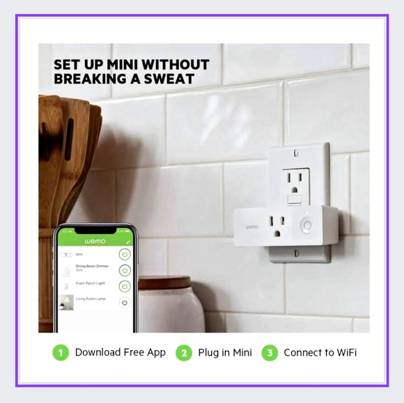 š„SEALED/2-PACK WEMO WIFI SMART PLUGS-NEW IN PACKAGE!! - Picture 6 of 9